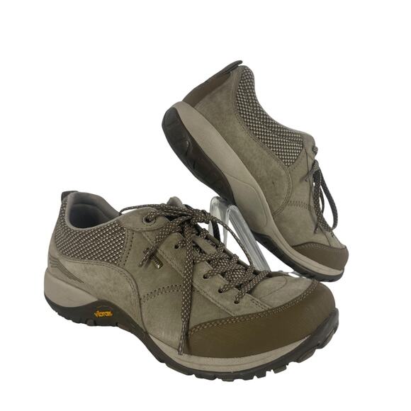 Dansko Shoes Womens Sz 6.5- 7 Waterproof Hiking Vibram 37 Nubuck Trail Walking - Picture 15 of 16